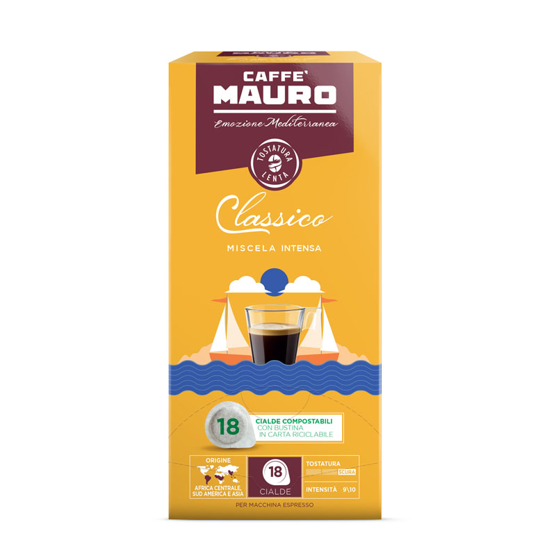 Caffè MAURO ESE servings Classico - HOUDBAARHEID 08-2025 (18 stuks)