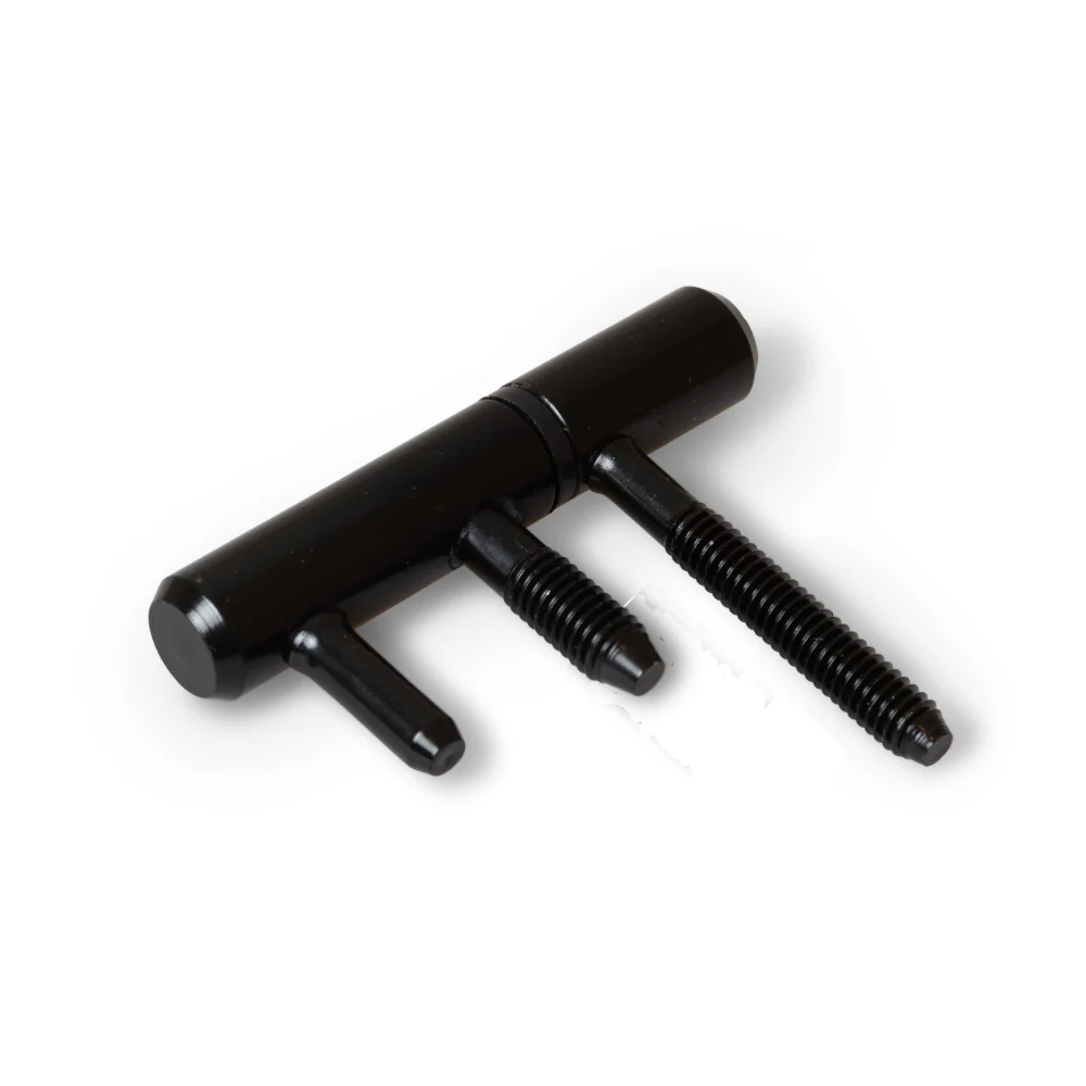 Dulimex Inboorpaumelle zwart 12 mm voor metalen kozijnen