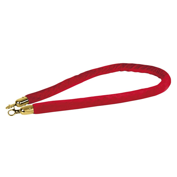 Showgear Showgear Velvet Rope Gold Hook Rood