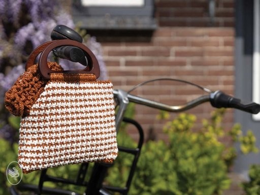 Gratis Haakpatroon Pied de Poule tas en portemonnee - Luxe tas en portemonnee gehaakt met Durable Glam