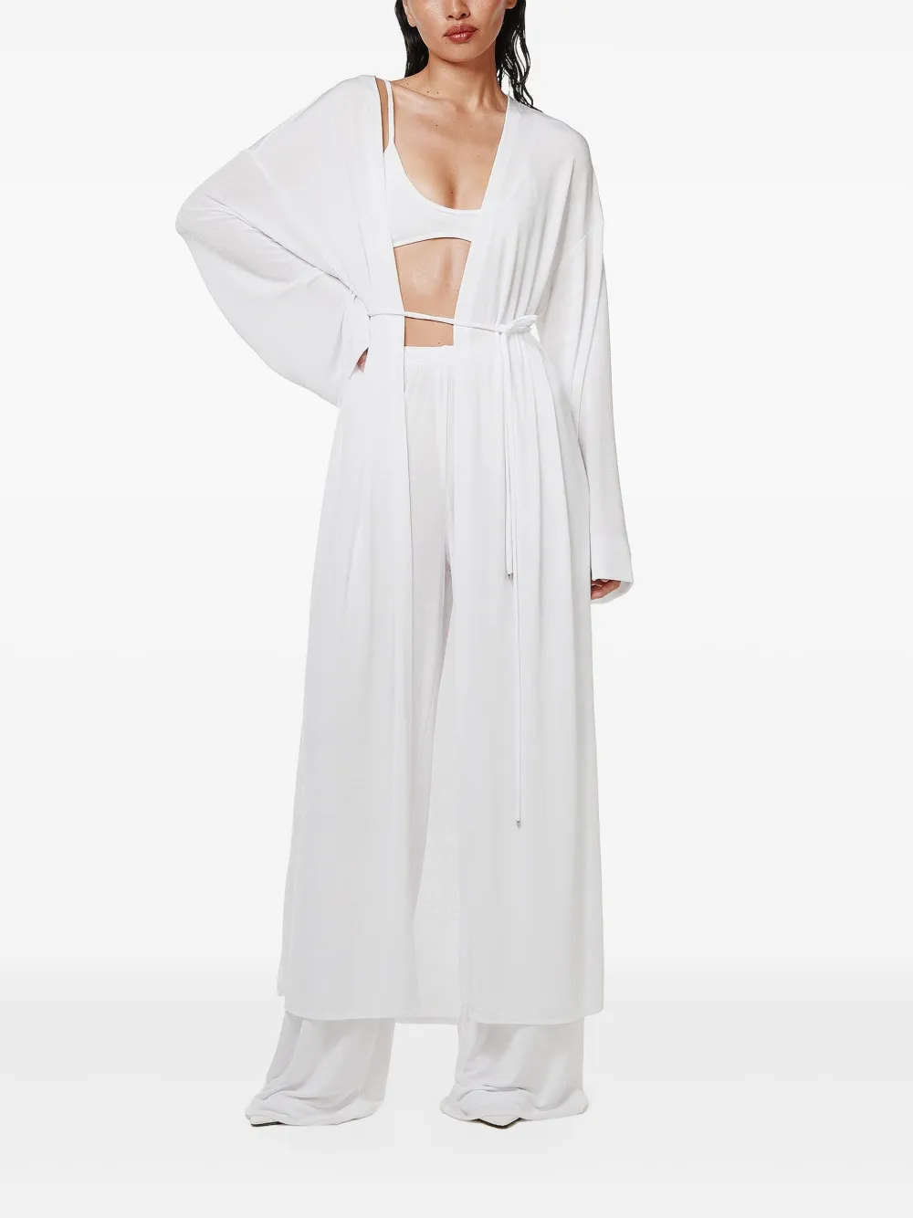 ANNAFOXY Vest met maxi-riem - Wit