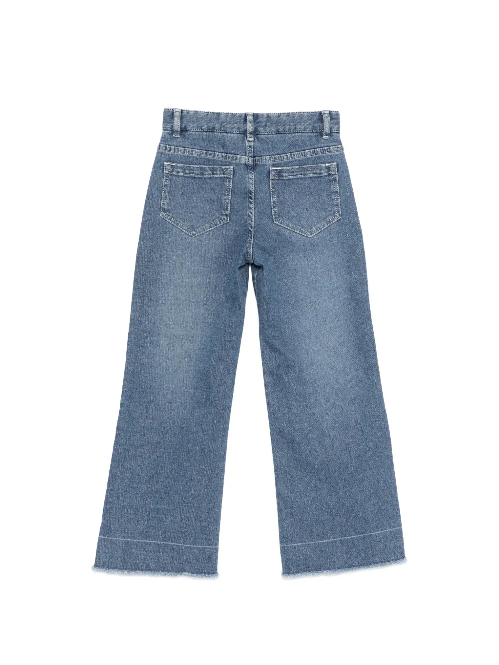 Chloé Kids Jeans met logoplakkaat - Blauw