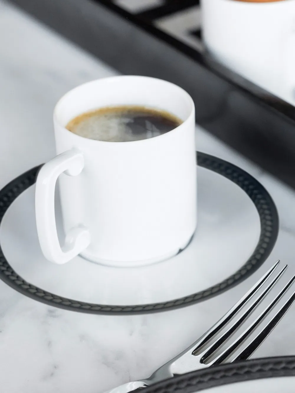 L'Objet Zes Soie Tressée zes kopjes - Wit