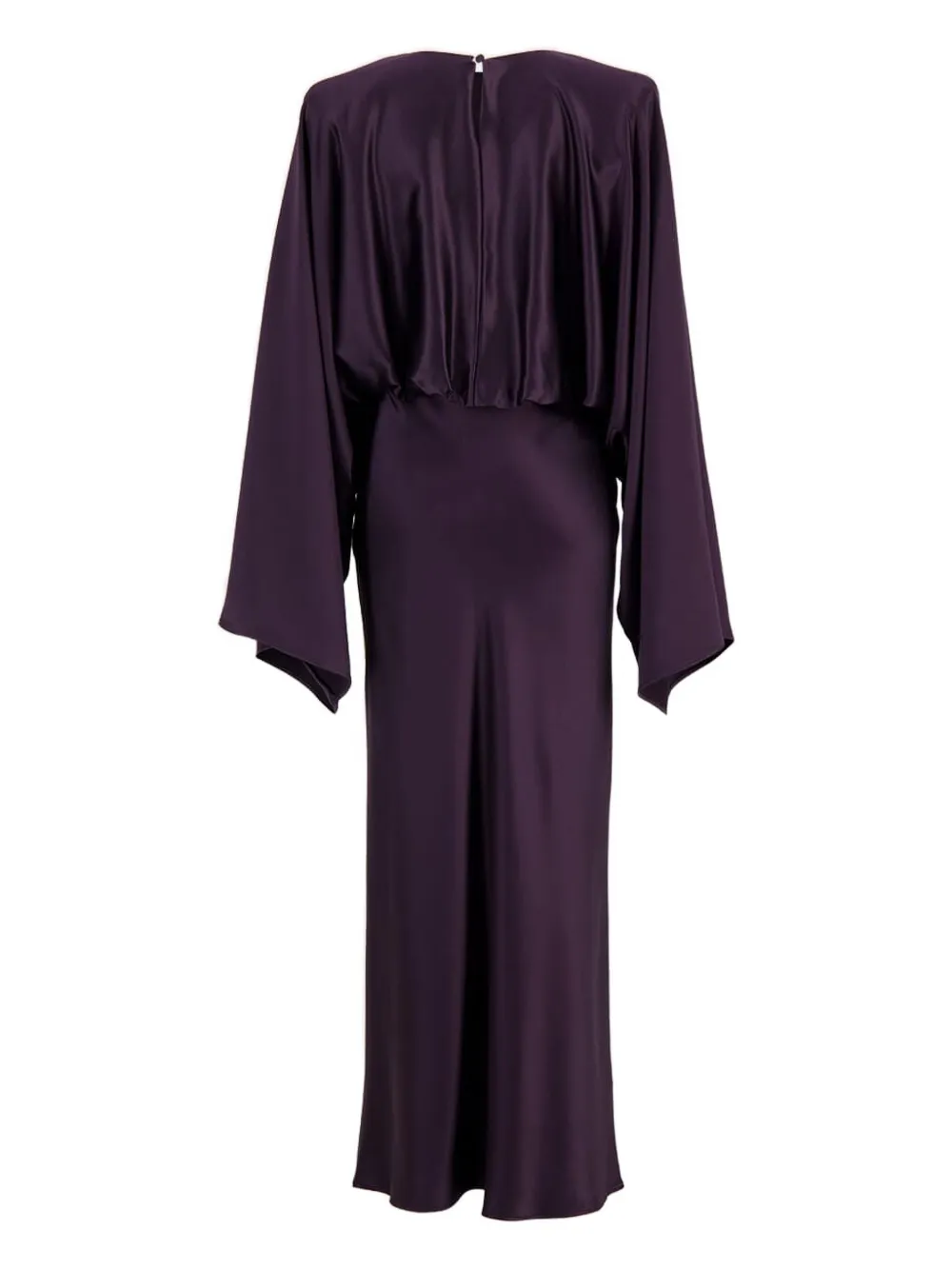 Altuzarra Evinka gesmockte zijden jurk met lange mouwen - Paars