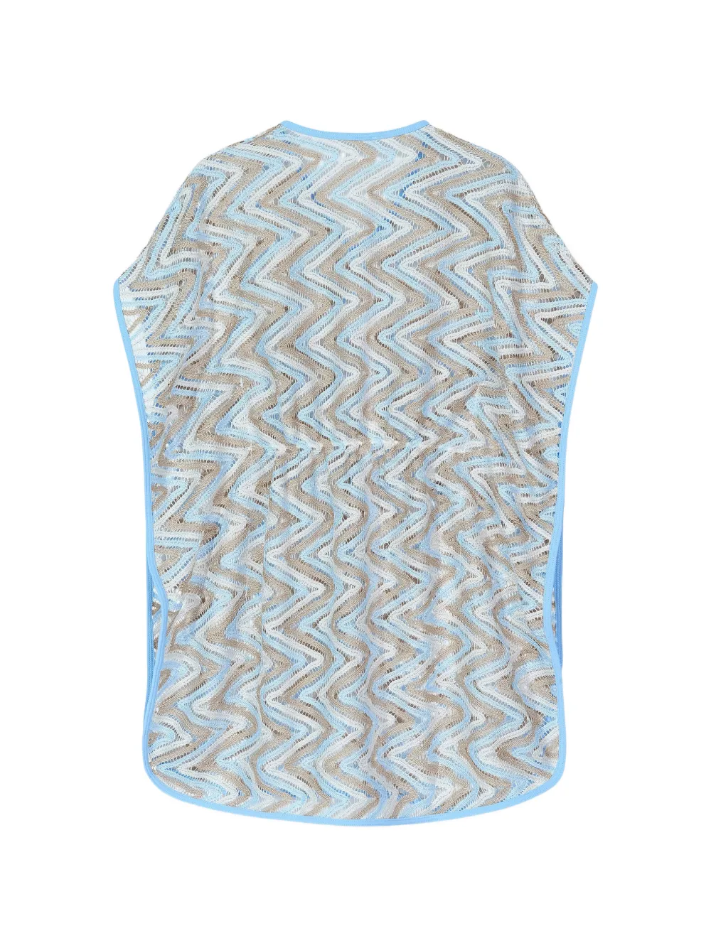 Nessi Byrd Kids patterned V-neck top - Blauw