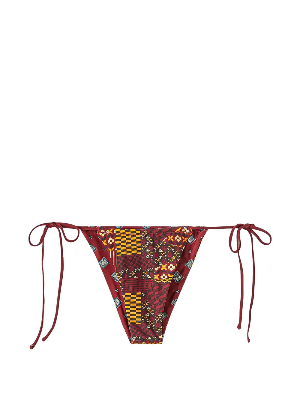 KITH Tova mix-print bikini bottoms - Rood