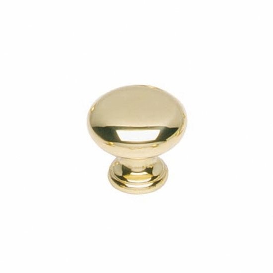 Intersteel Meubelknop paddenstoel 25 mm messing gelakt