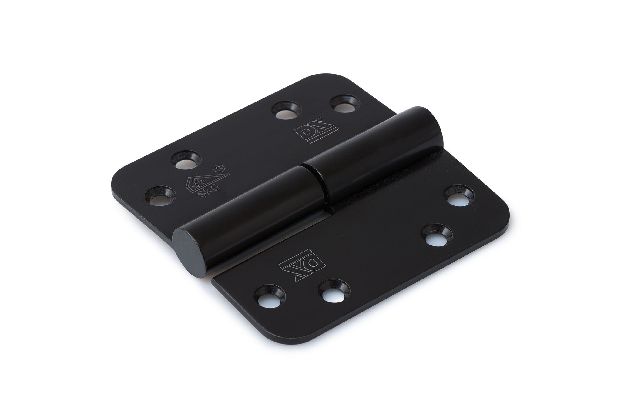 Dulimex Kogelstift paumelle ronde hoeken 89x89 mm SKG3 zwart Rechts