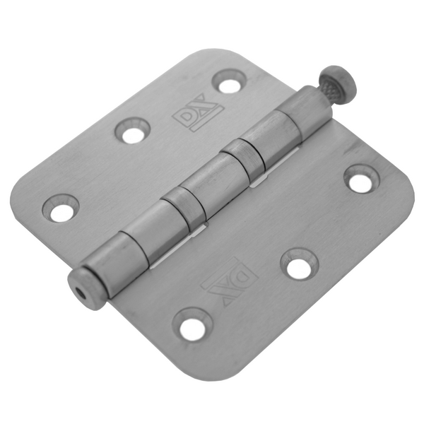 Dulimex Kogellagerscharnier ronde hoeken RVS geborsteld tot 40 kilo