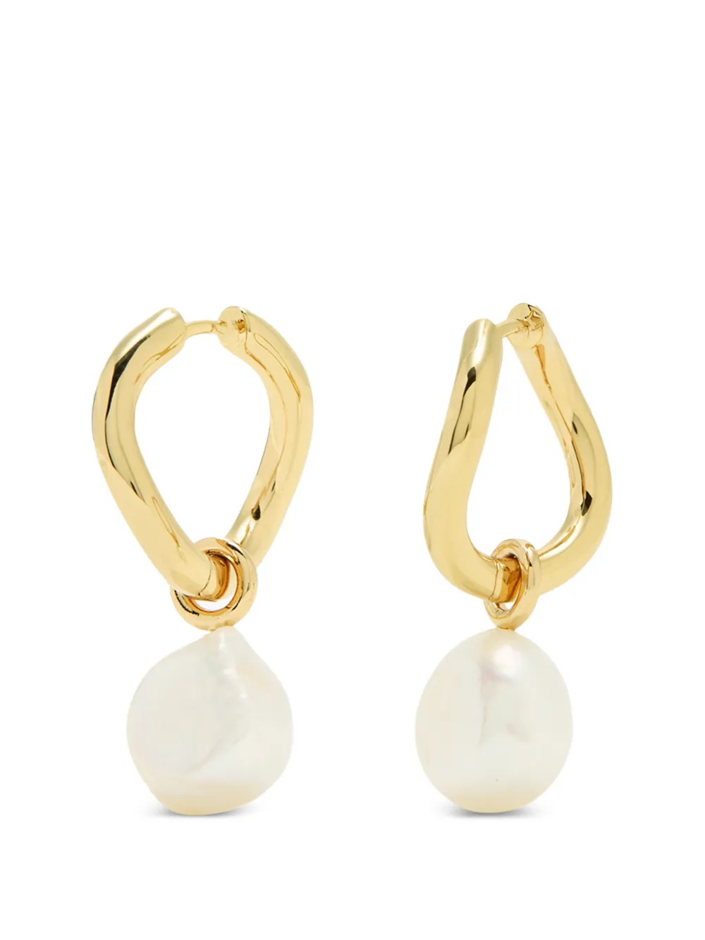 Astrid & Miyu Serenity oorbellen verfraaid met parel - Goud