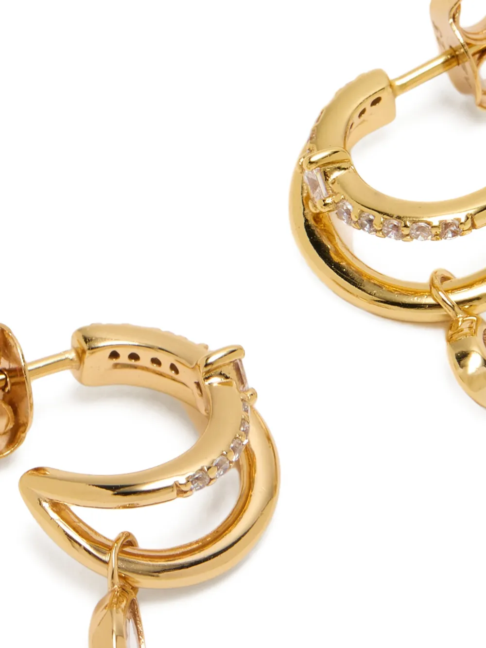 Astrid & Miyu Oorbellen verfraaid met kristallen - Goud