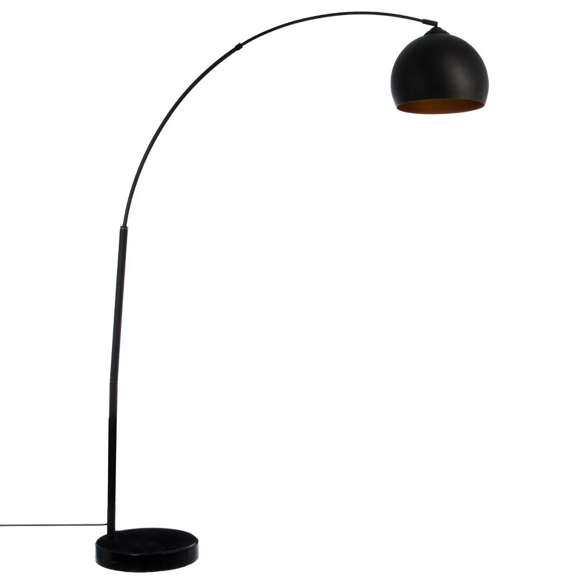 Atmosphera staande lamp Bergamo - metaal - zwart - H177 cm
