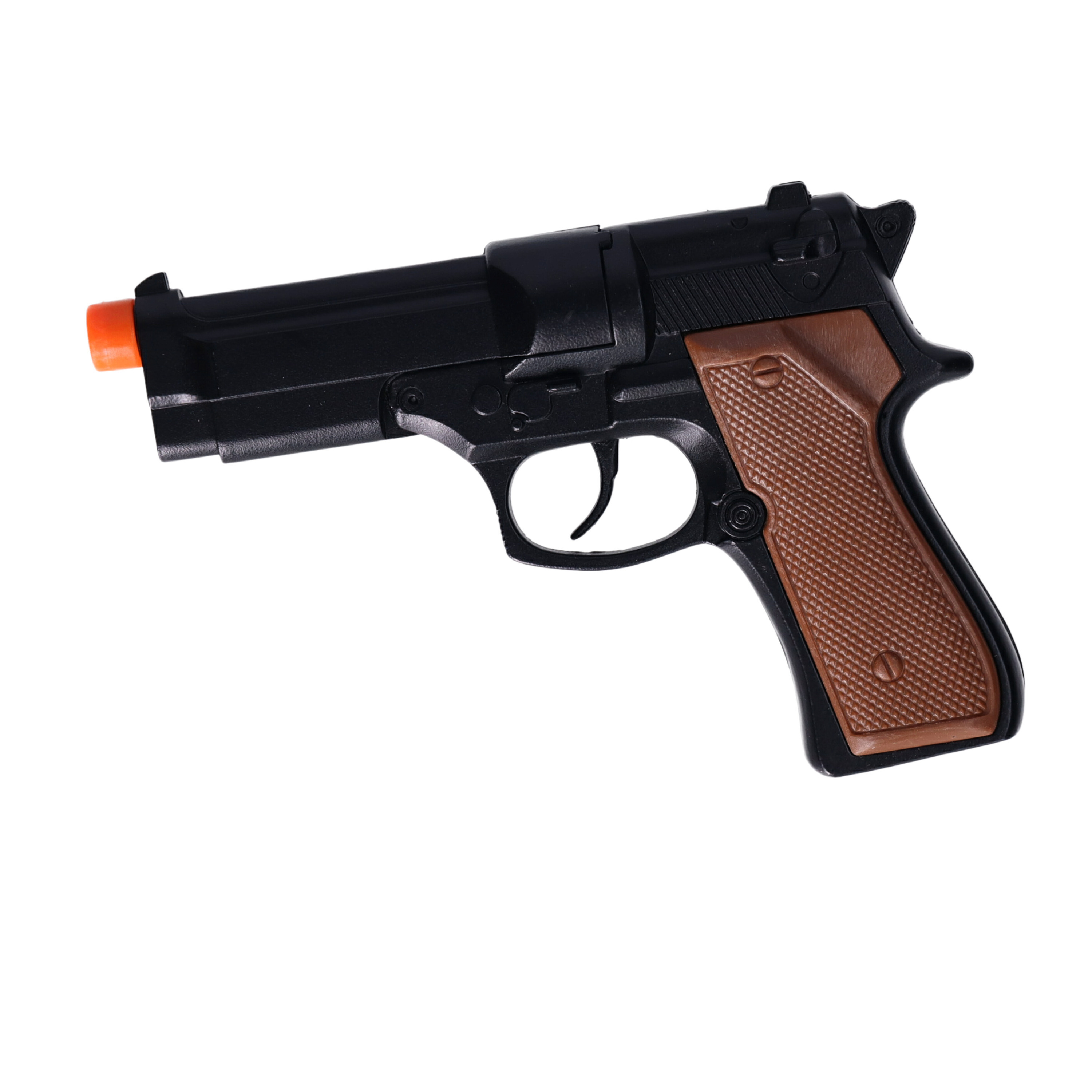 Speelgoed Plaffertjes pistool - 8 schots - metaal - politie thema