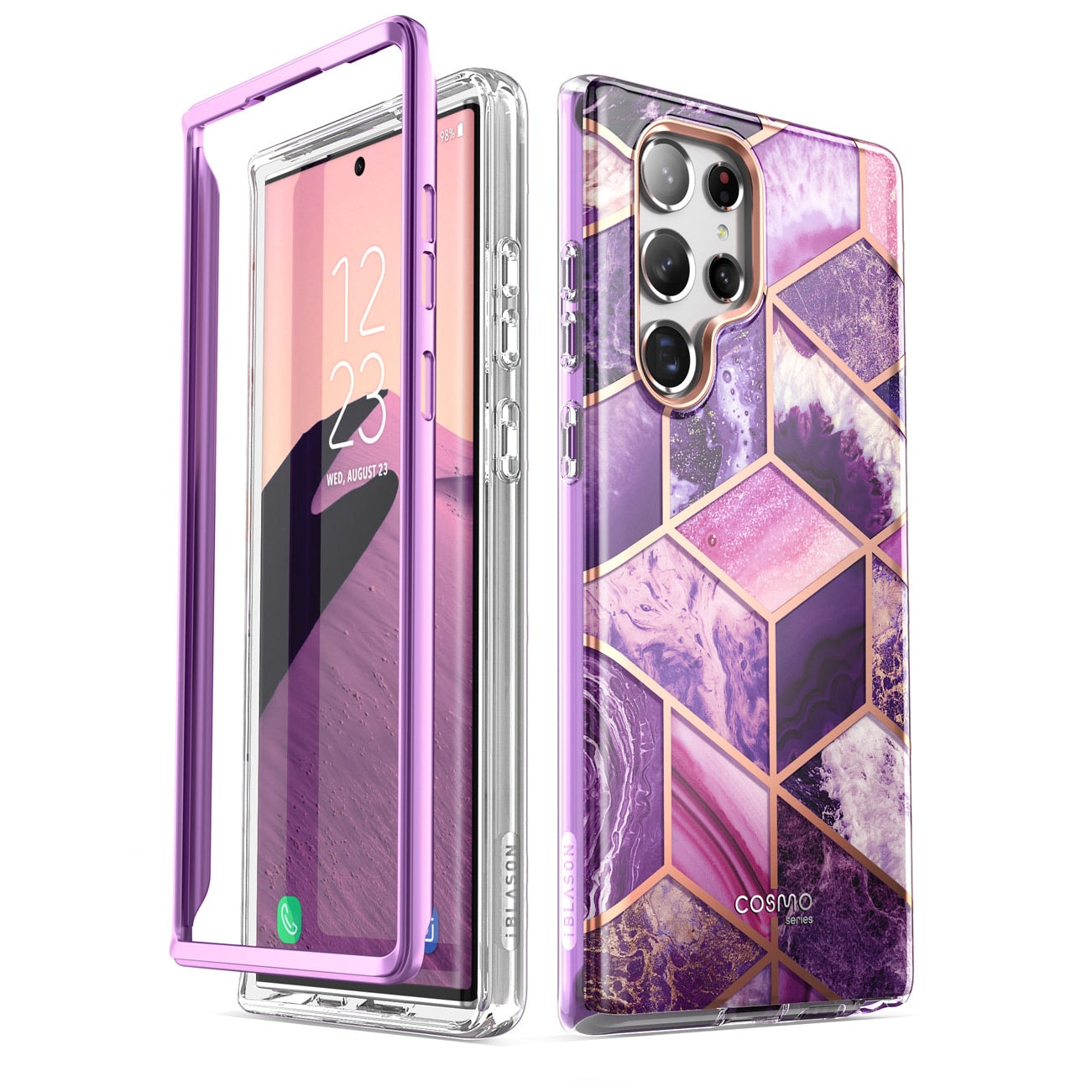 Cosmo 360 hoesje met screenprotector Samsung S22 Ultra - Ameth