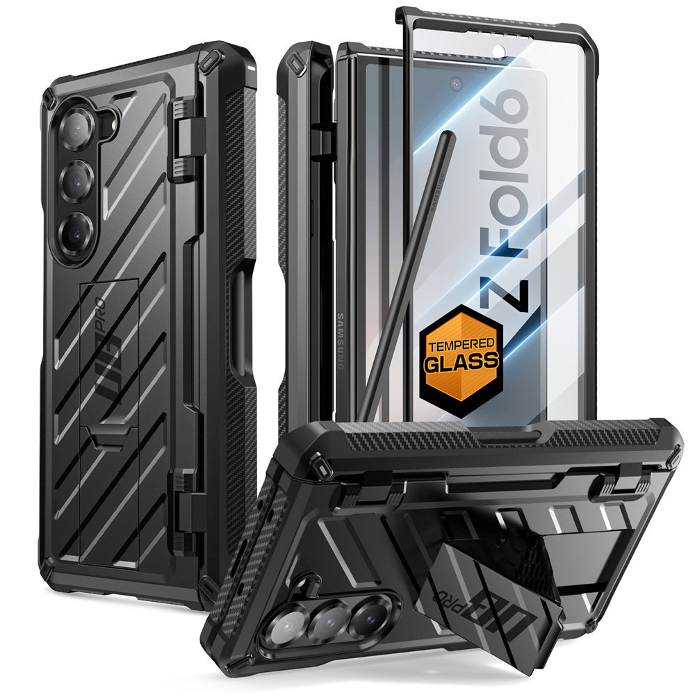 Supcase UB Pro met screenprotector en penhouder Samsung Z Fold6 - Zwart