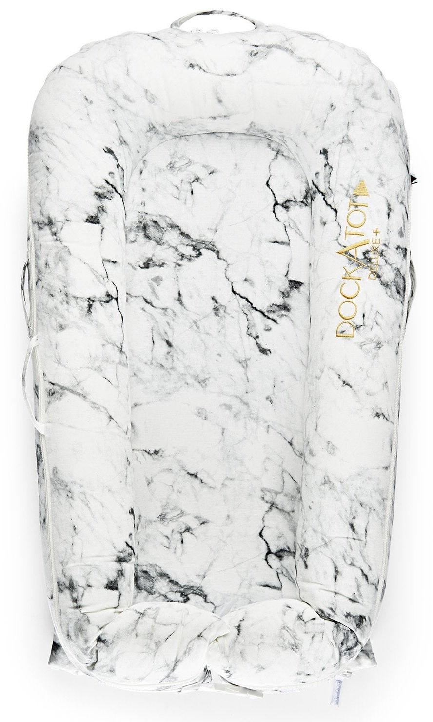 DockAtot Sleepyhead Deluxe+ Carrare Marble babynestje met marmer print - ademend materiaal - 0 tot 8 maanden