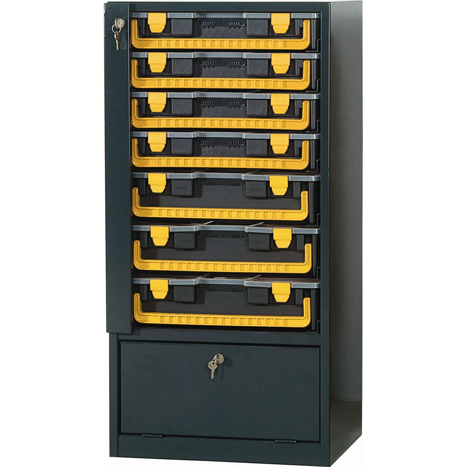 Little Jumbo kofferkast met onderdelenkoffers - 3x 203710 en 4x 203600 - 201500