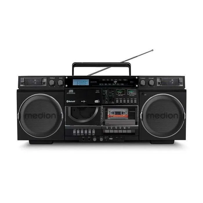 Radio met cassettespeler Medion Vintage