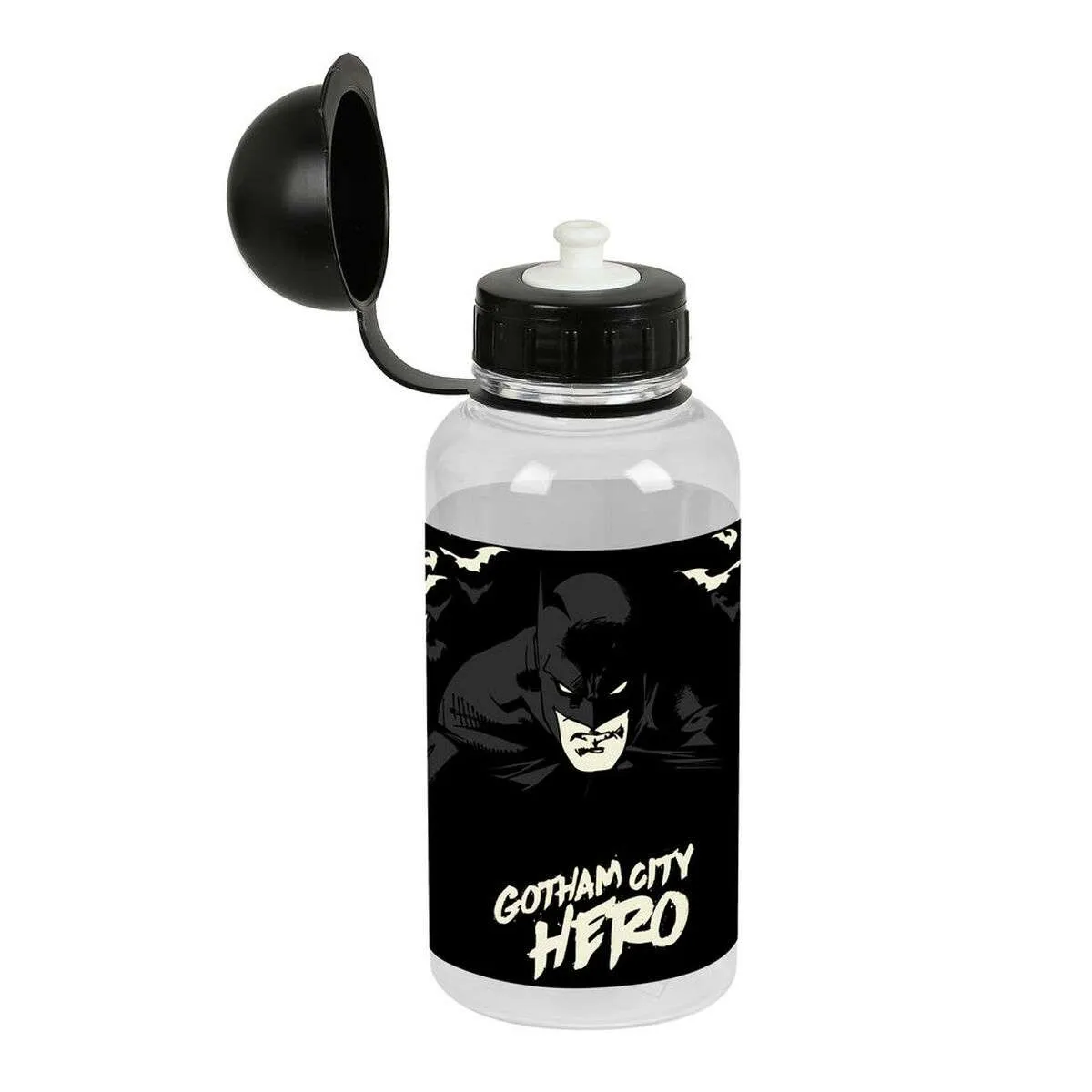 Waterfles Batman Hero Zwart PVC 500 ml