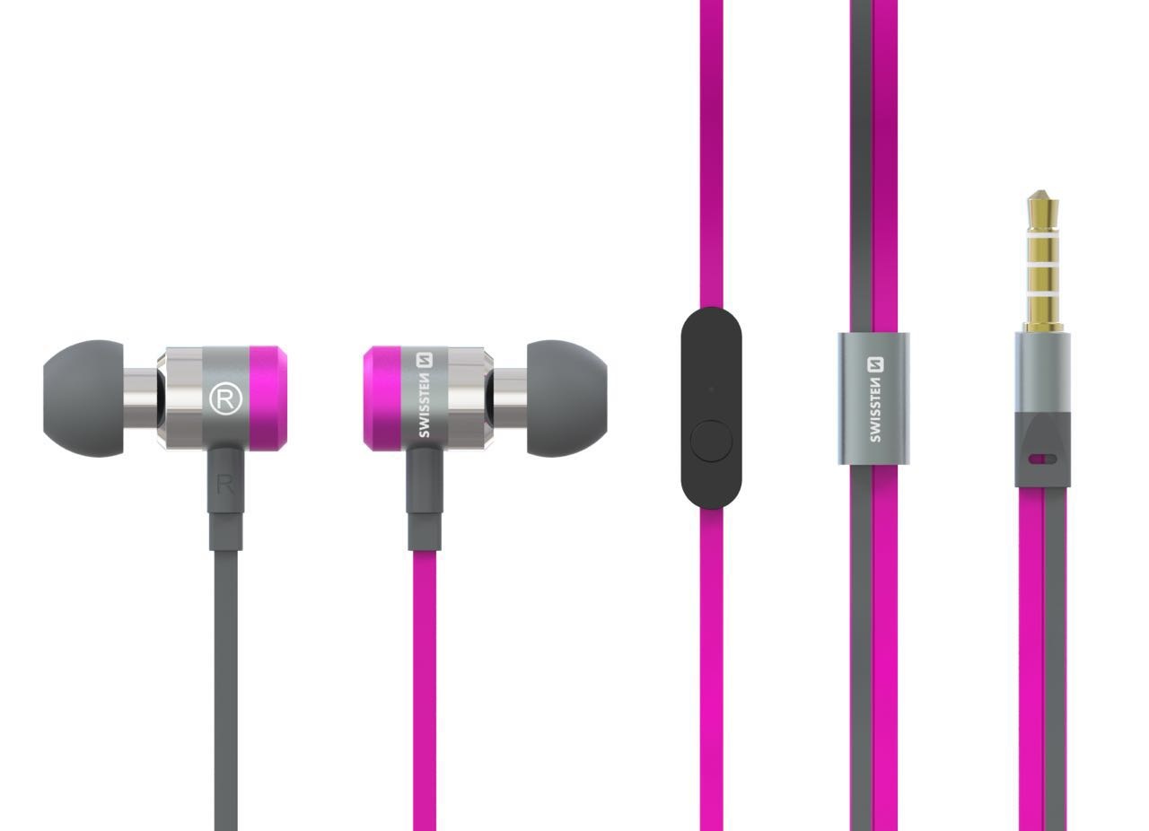 Swissten Swissten Headset Superbass YS900 Roze
