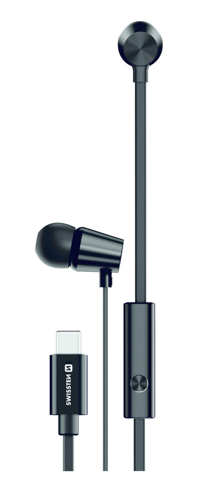 Swissten Swissten YS500 In-Ear Bluetooth Oordopjes - USB-C aansluiting - Zwart
