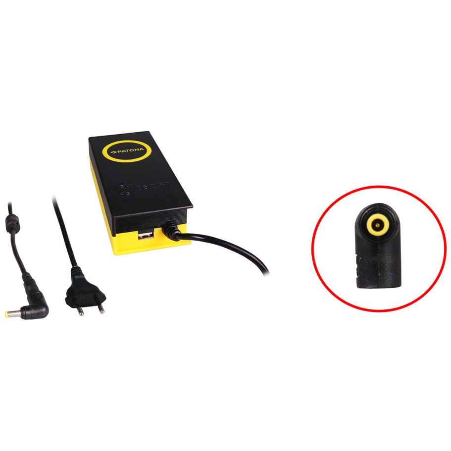 Patona 90W adapter 5,5x3x12mm 19V