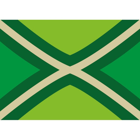 Vlag van Achterhoek stickers - 5x - 7.5 x 10 cm - Binnen/buiten