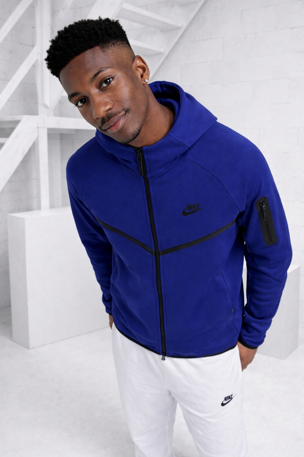 Nike Tech Fleece Trainingsjack Heren Donkerblauw - Maat XL - Kleur: Donkerblauw | Soccerfanshop