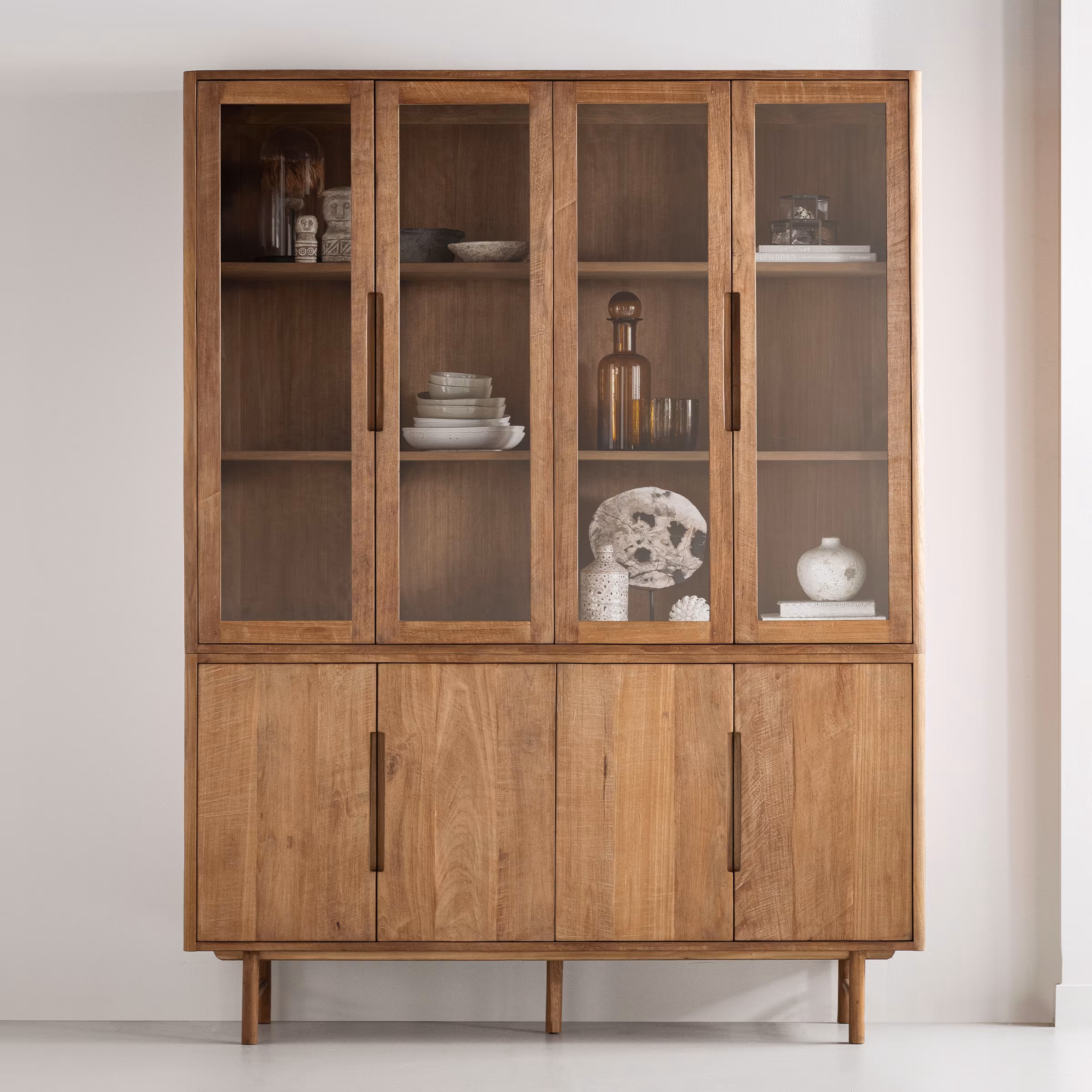 DTP Home Vitrinekast Bliss Teakhout, 210 x 160cm - Naturel