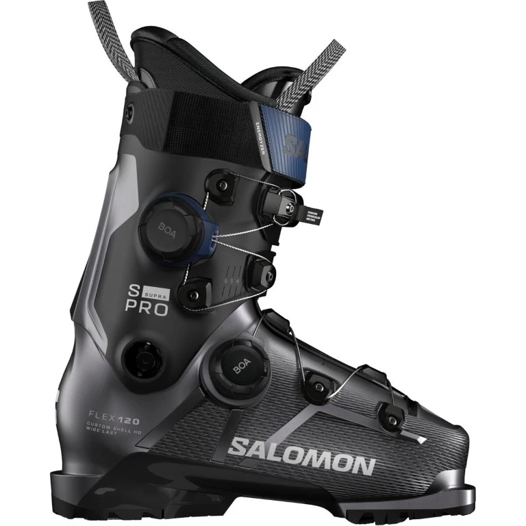 Salomon S/Pro Supra Dual Boa 120 Hema Skischoen Heren Beluga Met./Black/Estate Blue 26/26,5
