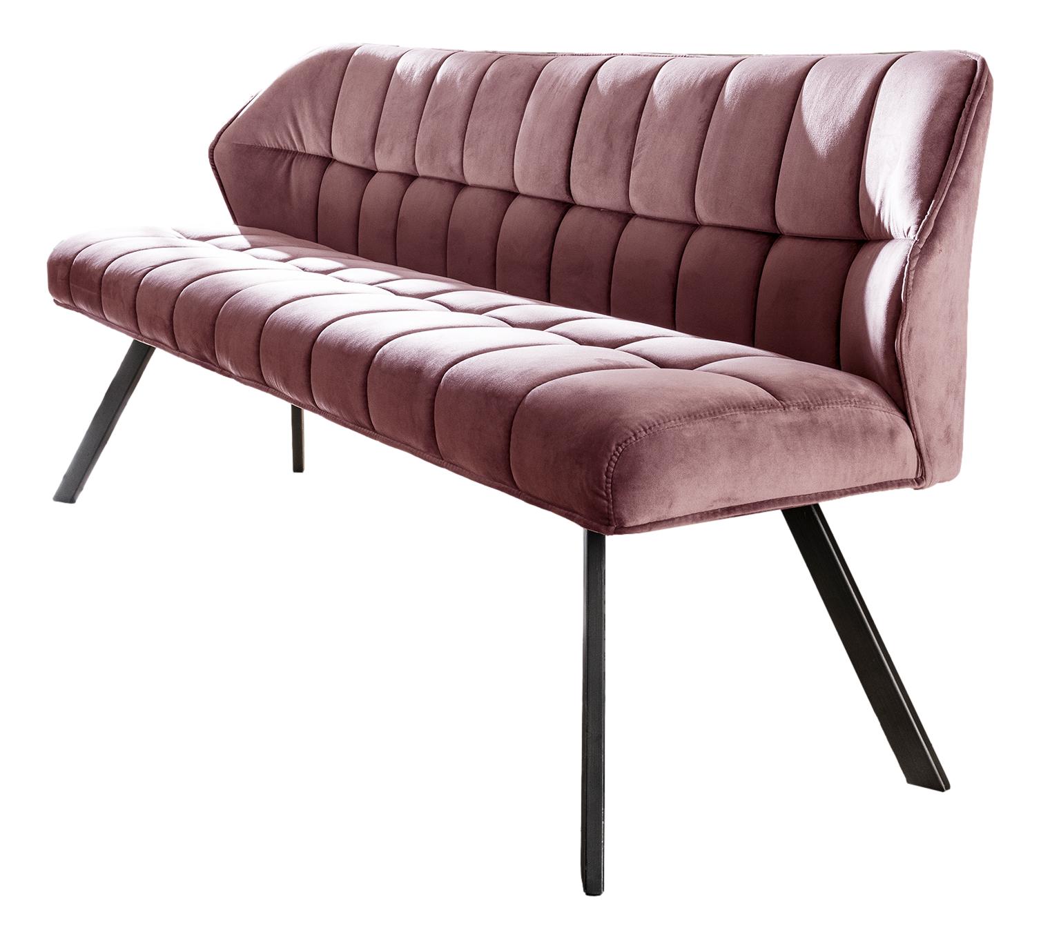 Eetkamerbank Raster 180 cm breed roze