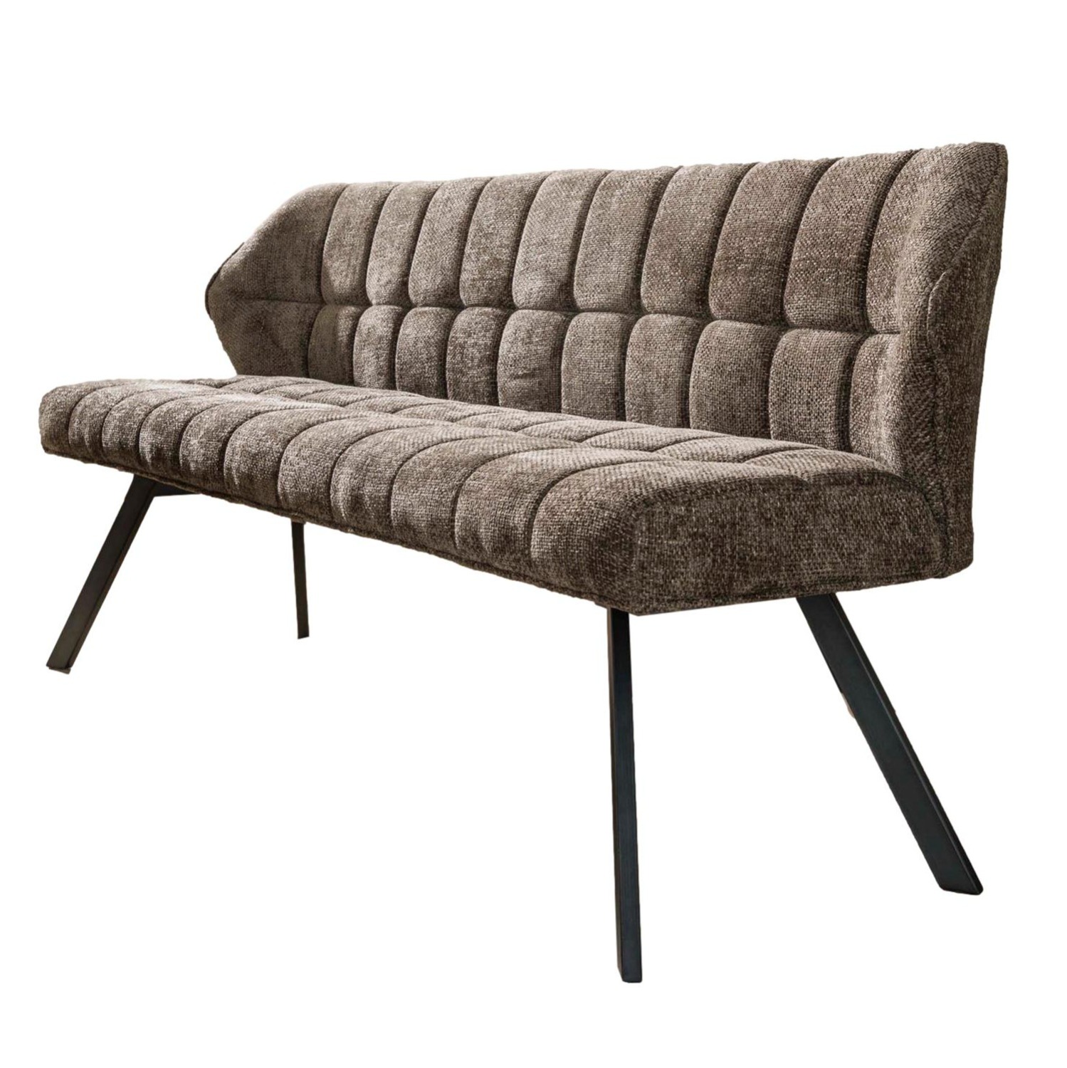 Eetkamerbank Raster 180 cm breed hoven taupe