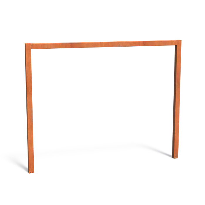 Pergola U-VORM corten 320 x h. 250 cm