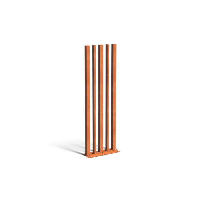 Tuinpaal set 5 stuks VARI corten 100 x h. 300 cm