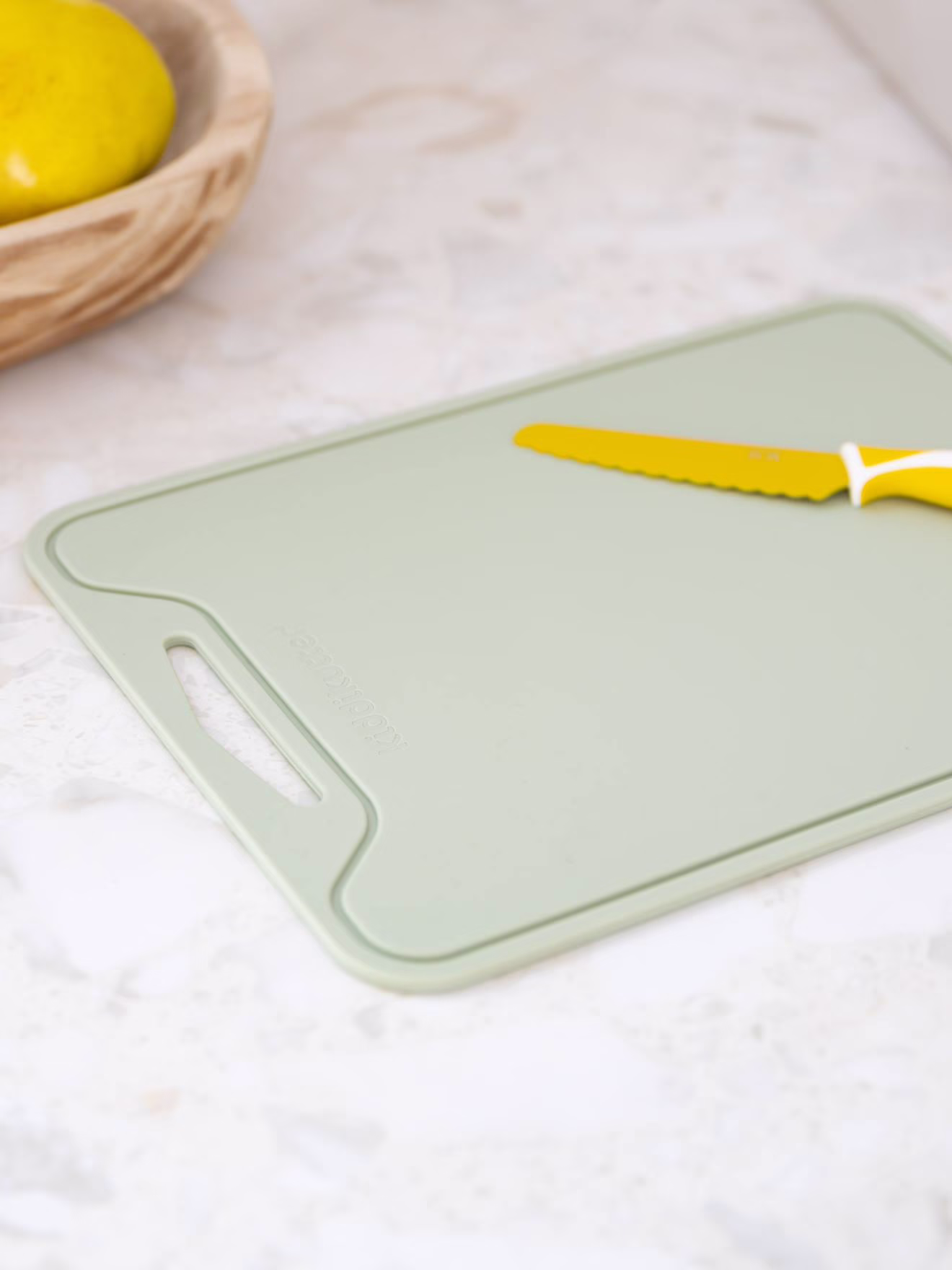 Antislip snijplank KIDDIKUTTER groen