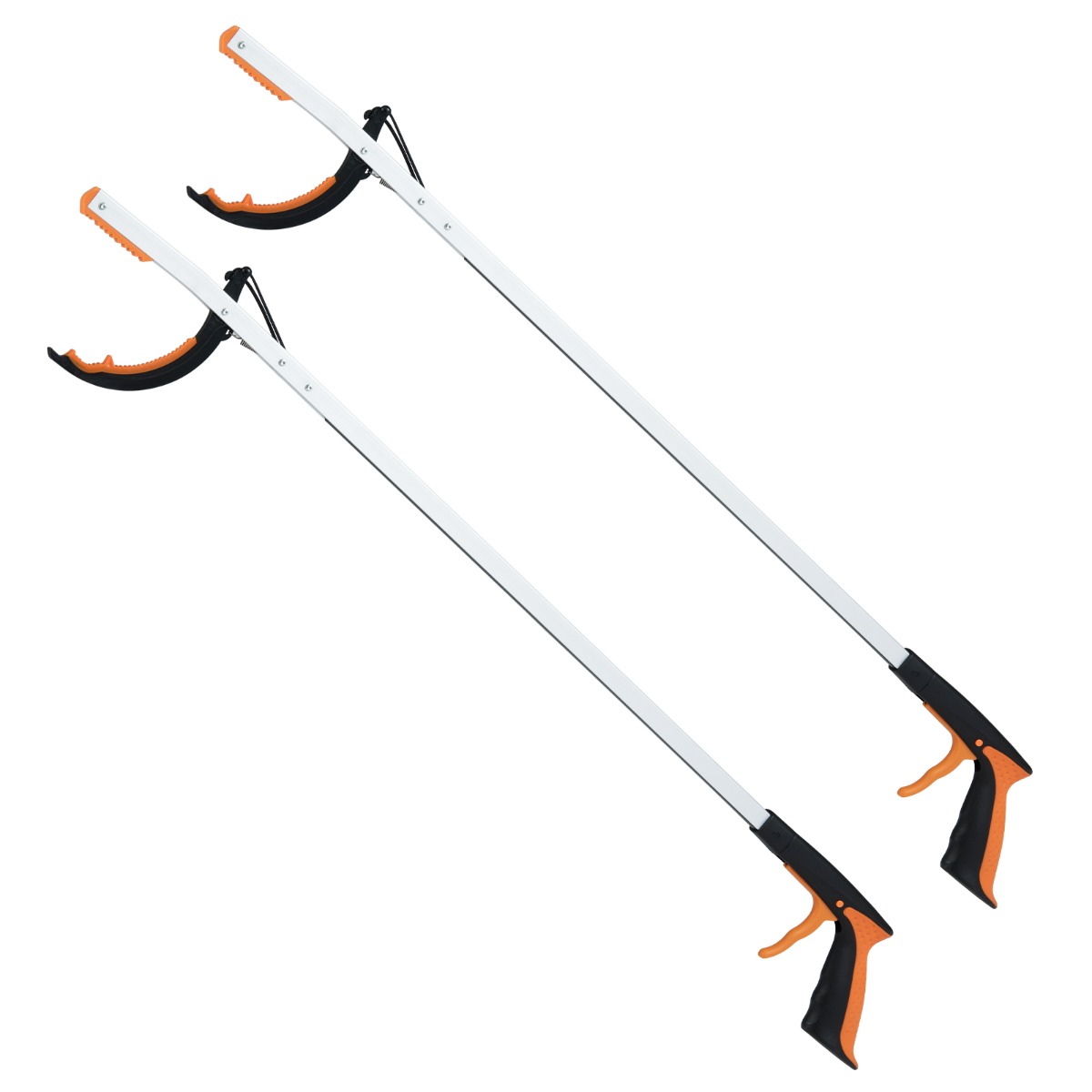 Extra Lange Grijptang van 88 cm Tuingrijper & Afvalverzamelaarstang Lichte Aluminium Klauw-2 stuks