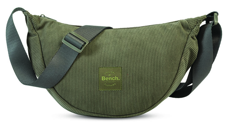 Bench Corduroy Moon Bag Schoudertas Olijf