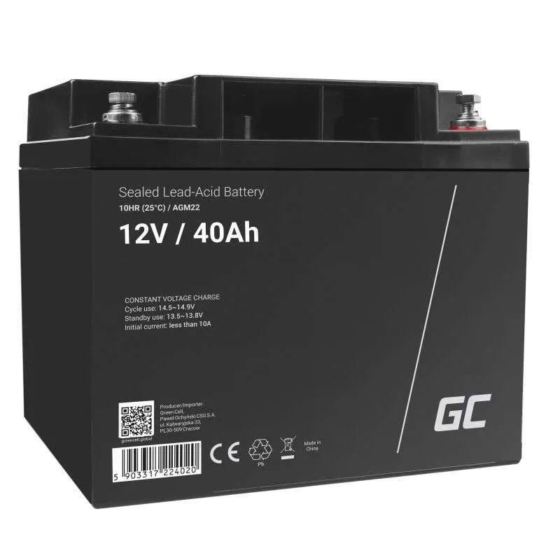 Green Cell AGM22 UPS-accu Sealed Lead Acid (VRLA) 12 V 40 Ah