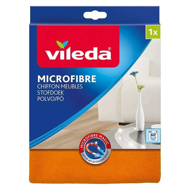 Vileda 4023103124967 schoonmaakdoek Microvezel, Polyester Oranje 1 stuk(s)