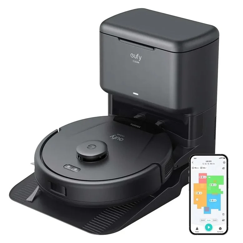 Eufy L60 Hybrid SES Robot stofzuiger Zwart