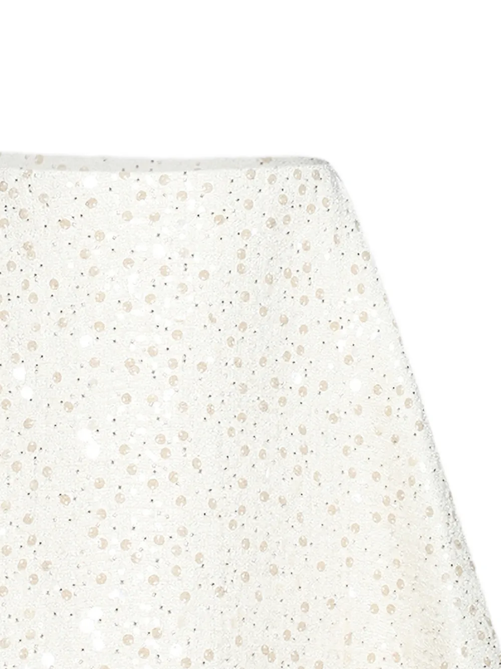 David Koma Bouclé A-lijn mini-rok met pailletten - Wit