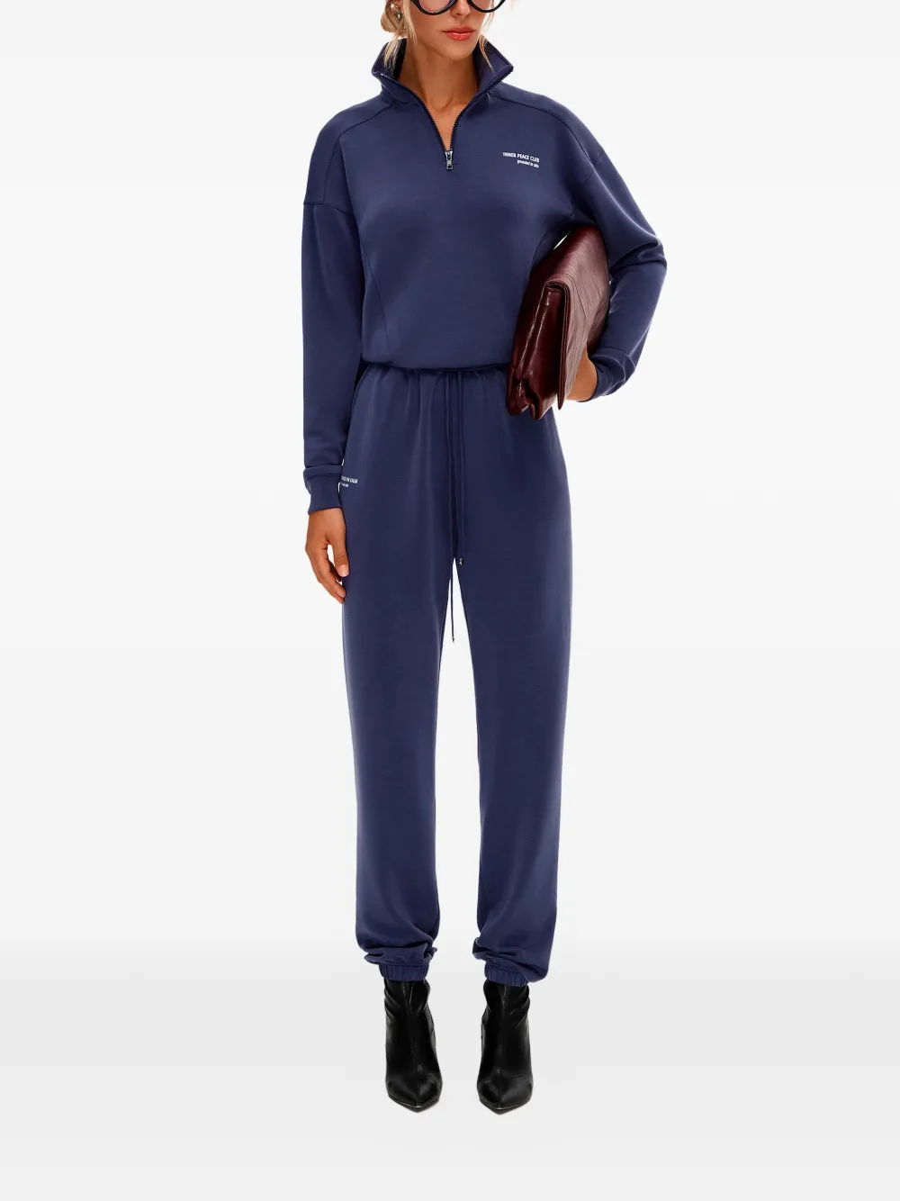 ANNAFOXY Calme sweater met rits - Blauw