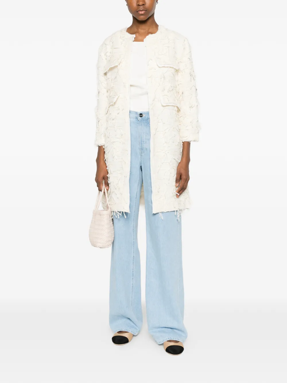 Bye open-front coat - Beige