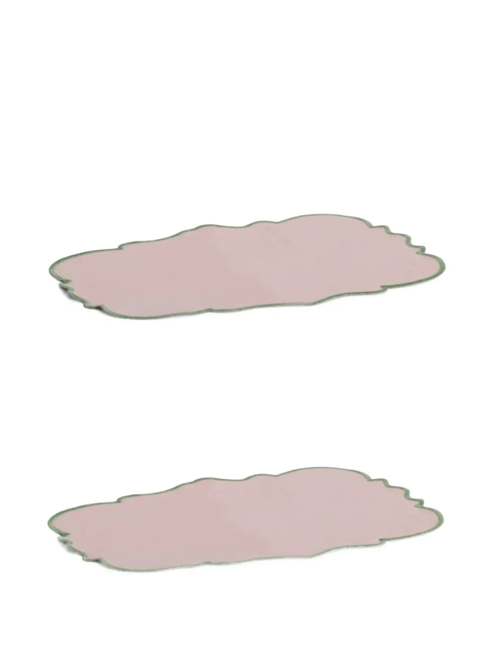 Bitossi Home scalloped napkin set (set of two) - Roze