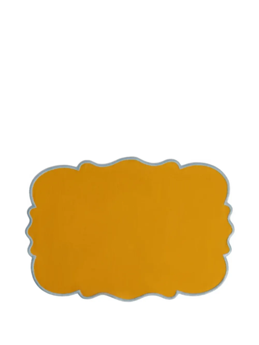Bitossi Home scalloped placemat set (set of two) - Geel