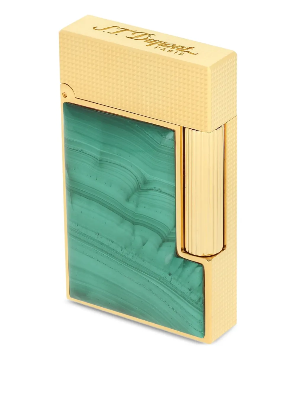 S.T. Dupont Tweekleurige aansteker (6,2 cm x 3,7 cm) - Groen