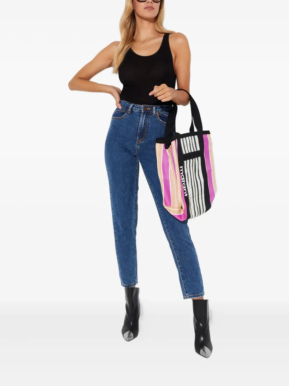 One Teaspoon High waist jeans met vijf zakken - Blauw