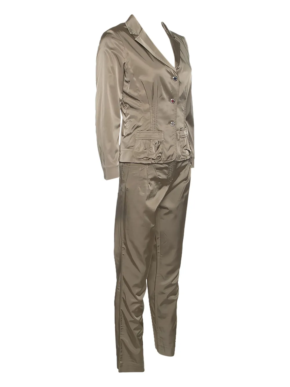 Philosophy Di Alberta Ferretti Vintage Pak met enkele rij knopen - Beige