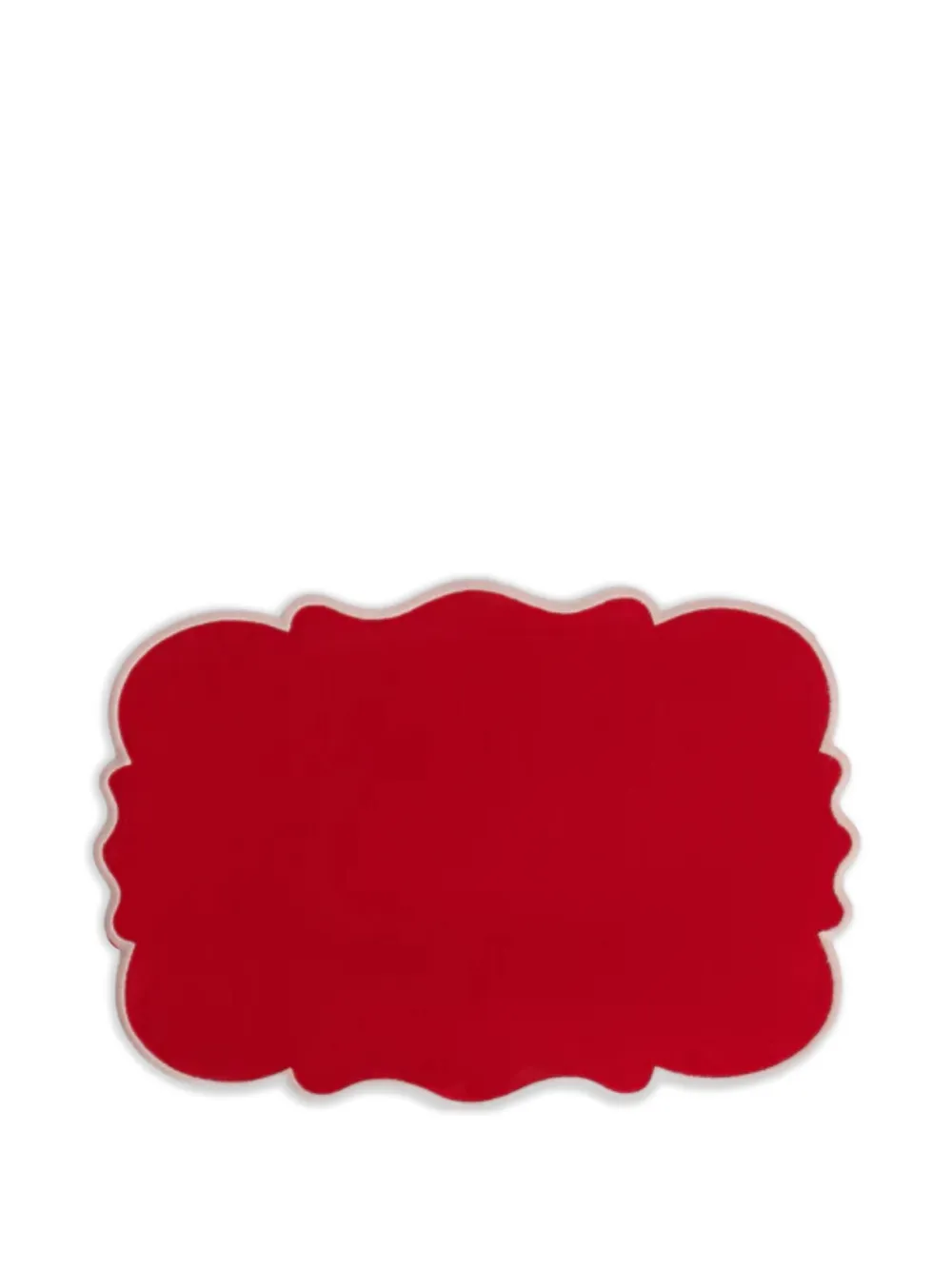 Bitossi Home scalloped placemat set (set of two) - Rood