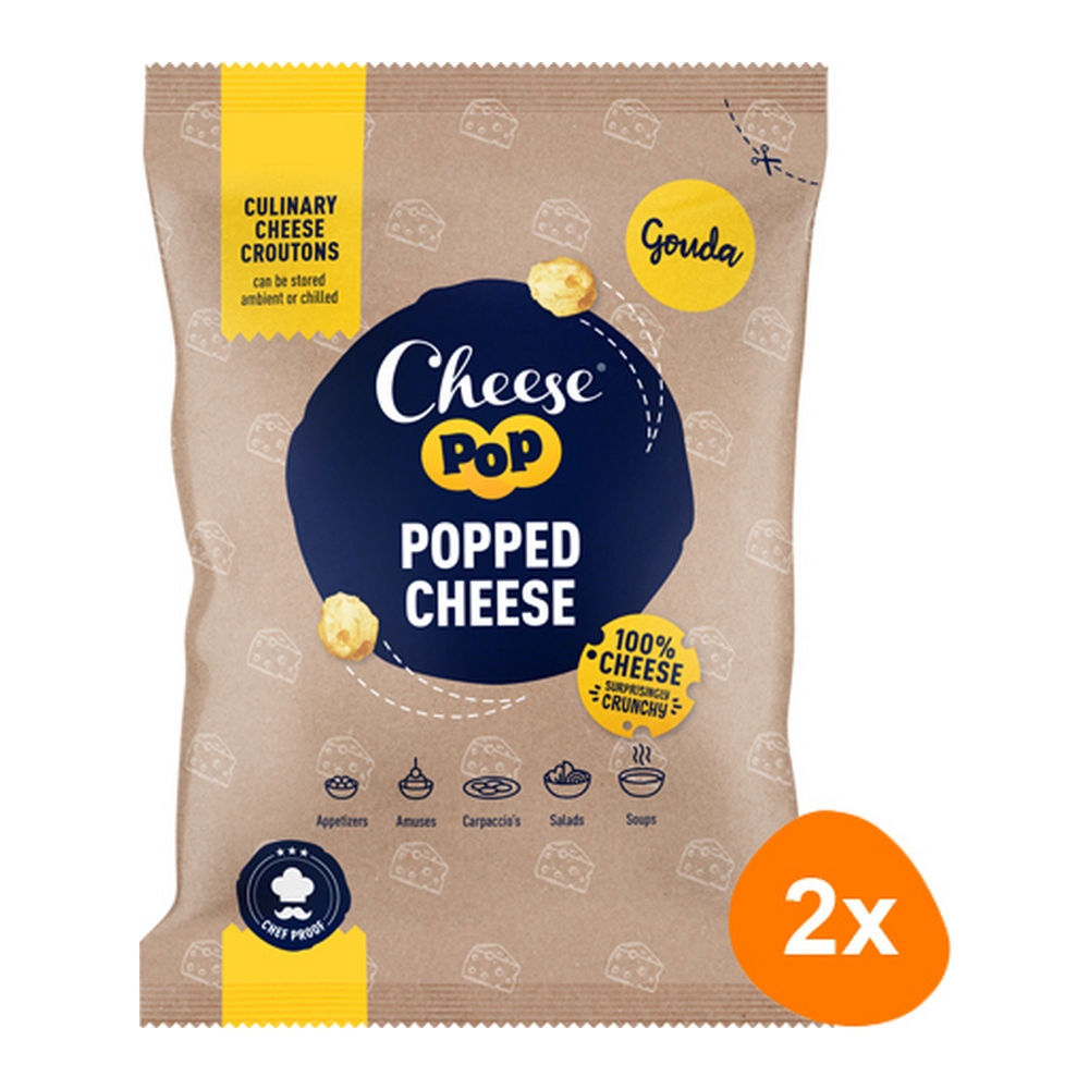 Cheesepop - Gepofte Gouda kaas - 2x 500g
